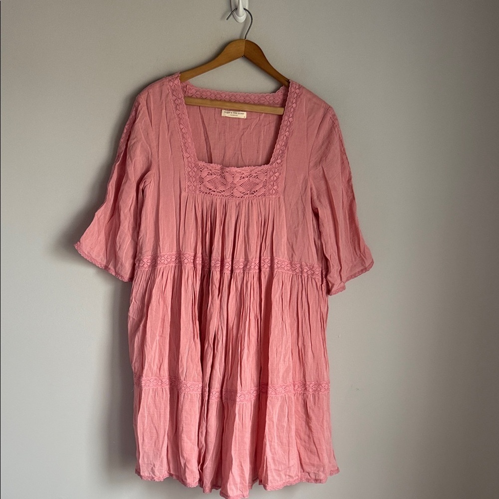 Spell Harmony Tunic Dress Peony Medium - Picture 2 of 13